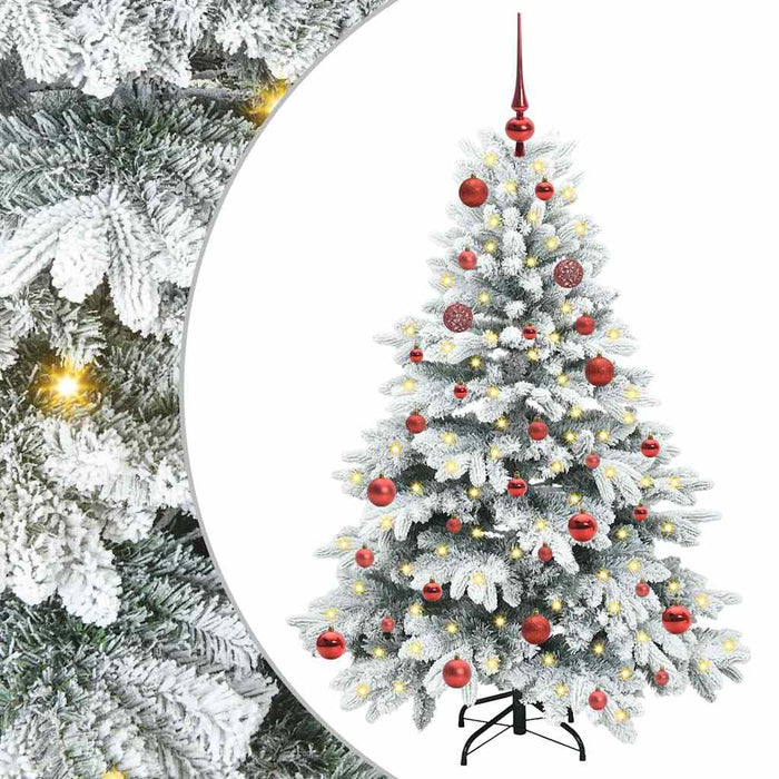 Brad de Crăciun artificial cu 150 LED Alb 150 cm PE și PVC - WALTI WALTI