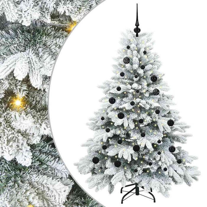 Brad de Crăciun artificial cu 150 LED Alb 150 cm PE și PVC - WALTI WALTI