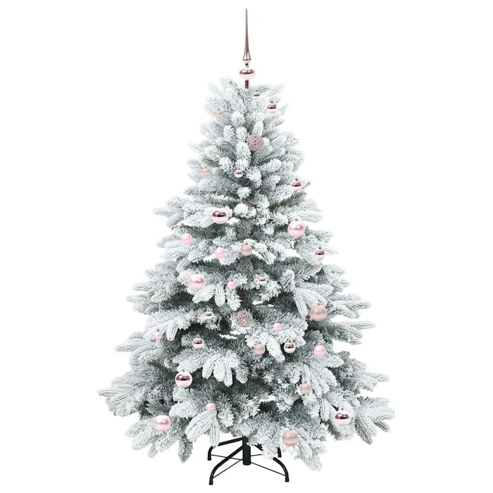Brad de Crăciun artificial cu 150 LED Alb 150 cm PE și PVC - WALTI WALTI