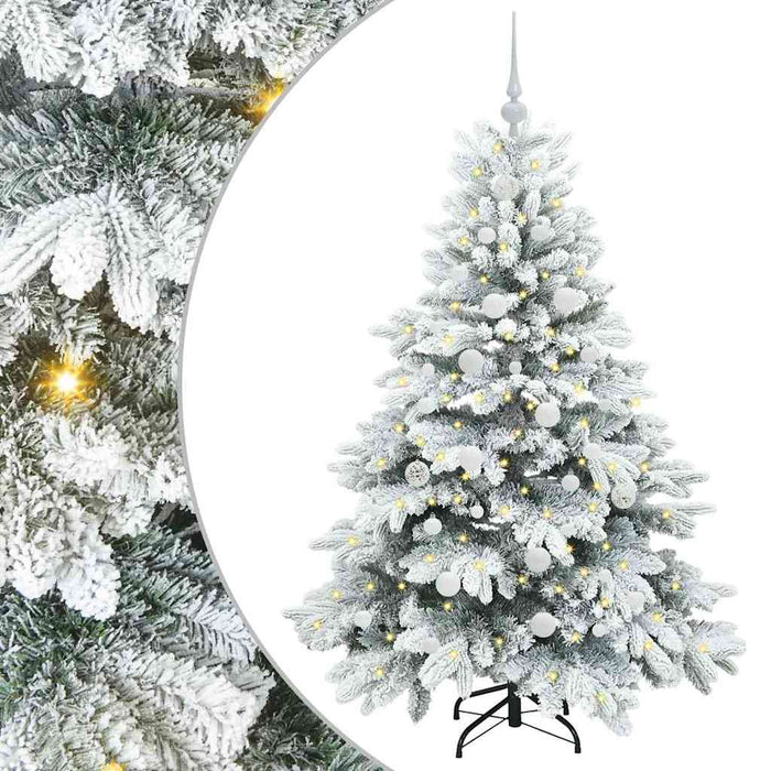 Brad de Crăciun artificial cu 150 LED Alb 150 cm PE și PVC - WALTI WALTI