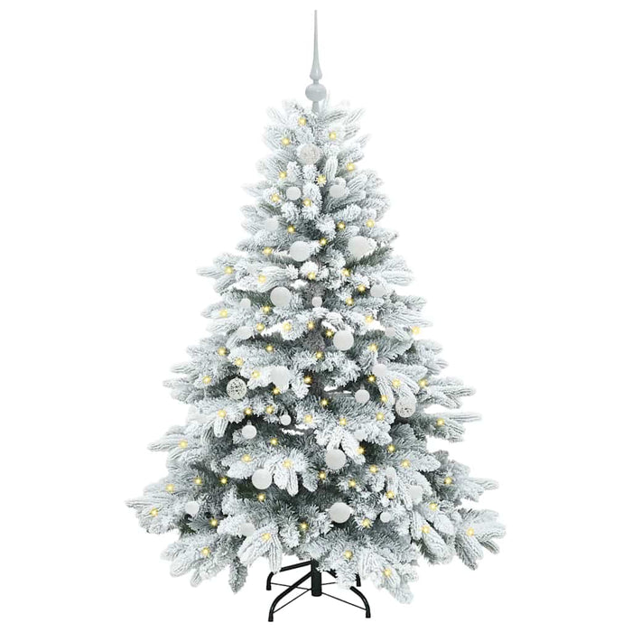 Brad de Crăciun artificial cu 150 LED Alb 150 cm PE și PVC - WALTI WALTI