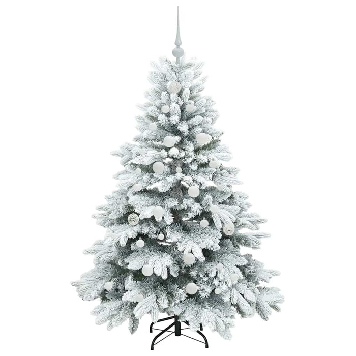 Brad de Crăciun artificial cu 150 LED Alb 150 cm PE și PVC - WALTI WALTI