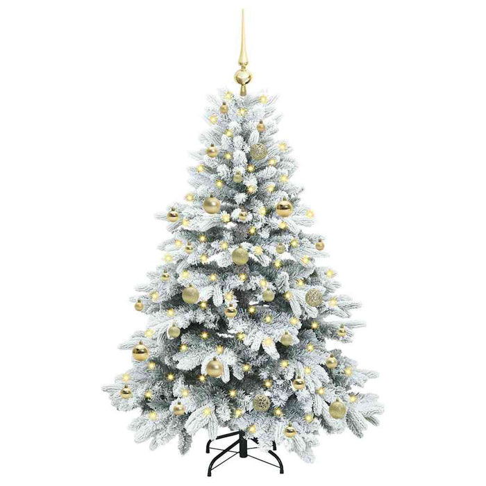 Brad de Crăciun artificial cu 150 LED Alb 150 cm PE și PVC - WALTI WALTI