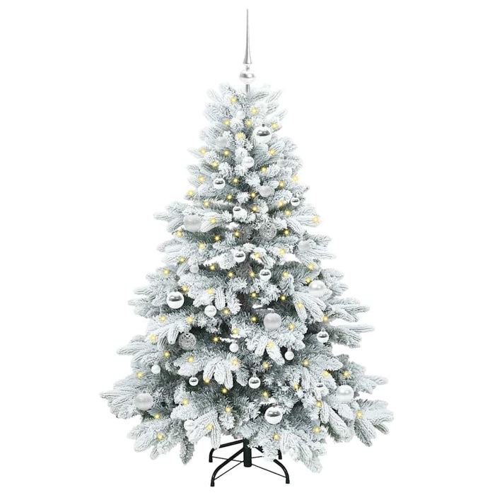Brad de Crăciun artificial cu 150 LED Alb 150 cm PE și PVC - WALTI WALTI