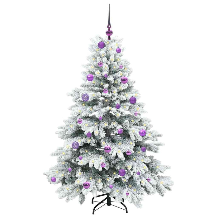 Brad de Crăciun artificial cu 150 LED Alb 150 cm PE și PVC - WALTI WALTI