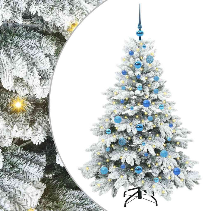 Brad de Crăciun artificial cu 150 LED Alb 150 cm PE și PVC - WALTI WALTI