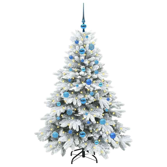 Brad de Crăciun artificial cu 150 LED Alb 150 cm PE și PVC - WALTI WALTI