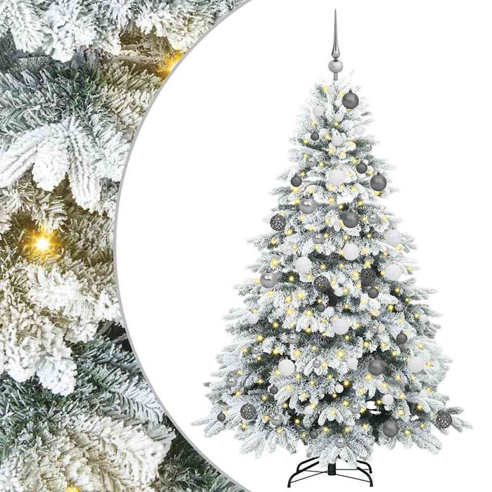 Brad de Crăciun artificial cu 300 LED Alb 180 cm PE și PVC - WALTI WALTI