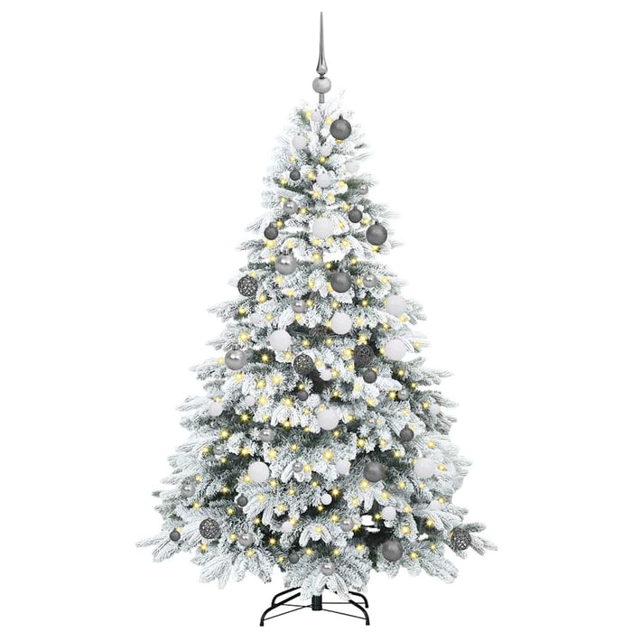 Brad de Crăciun artificial cu 300 LED Alb 180 cm PE și PVC - WALTI WALTI