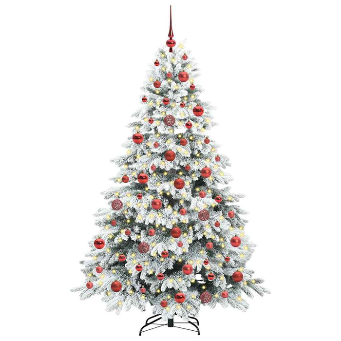 Brad de Crăciun artificial cu 300 LED Alb 180 cm PE și PVC - WALTI WALTI