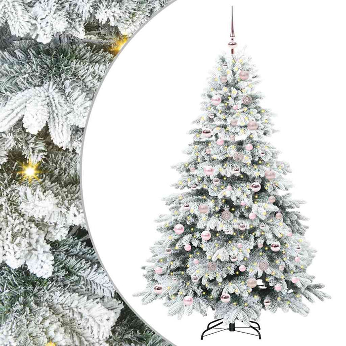 Brad de Crăciun artificial cu 300 LED Alb 180 cm PE și PVC - WALTI WALTI