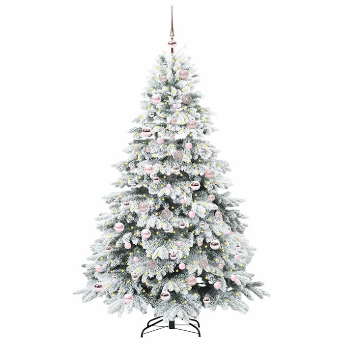 Brad de Crăciun artificial cu 300 LED Alb 180 cm PE și PVC - WALTI WALTI