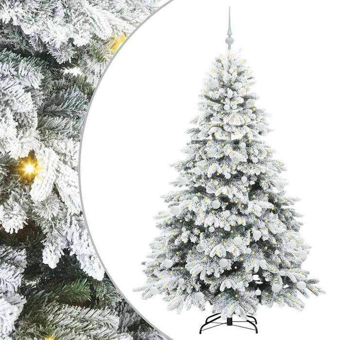 Brad de Crăciun artificial cu 300 LED Alb 180 cm PE și PVC - WALTI WALTI