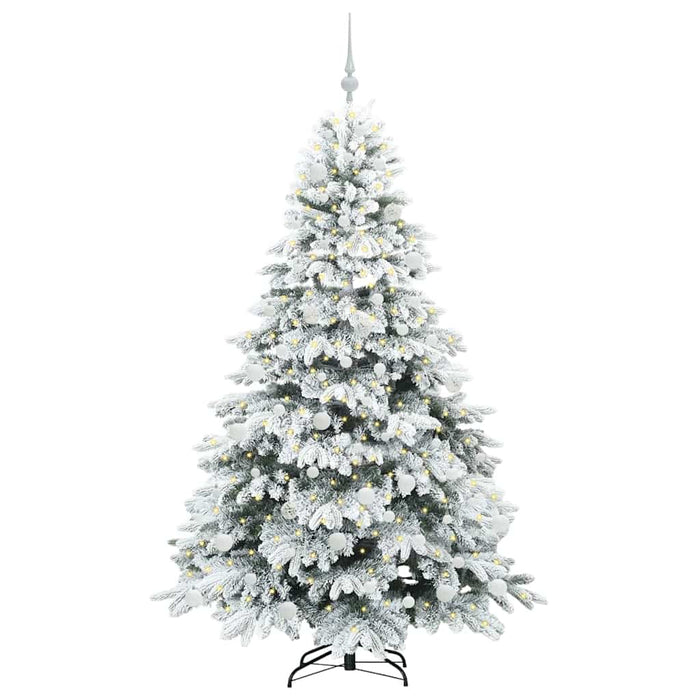 Brad de Crăciun artificial cu 300 LED Alb 180 cm PE și PVC - WALTI WALTI