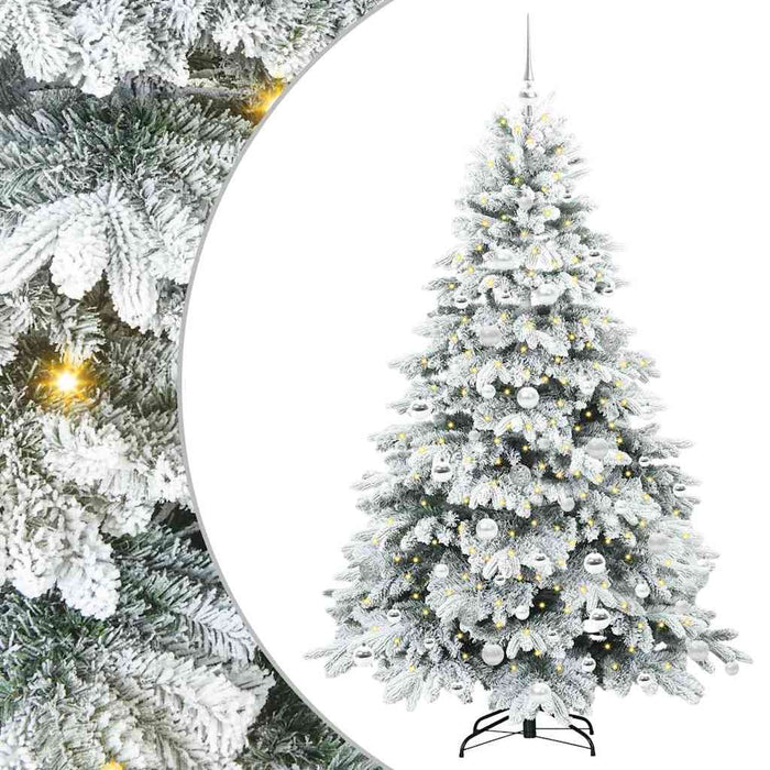 Brad de Crăciun artificial cu 300 LED Alb 180 cm PE și PVC - WALTI WALTI