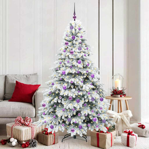 Brad de Crăciun artificial cu 300 LED Alb 180 cm PE și PVC - WALTI WALTI