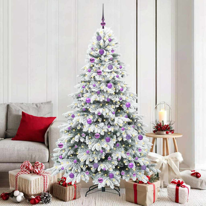 Brad de Crăciun artificial cu 300 LED Alb 180 cm PE și PVC - WALTI WALTI