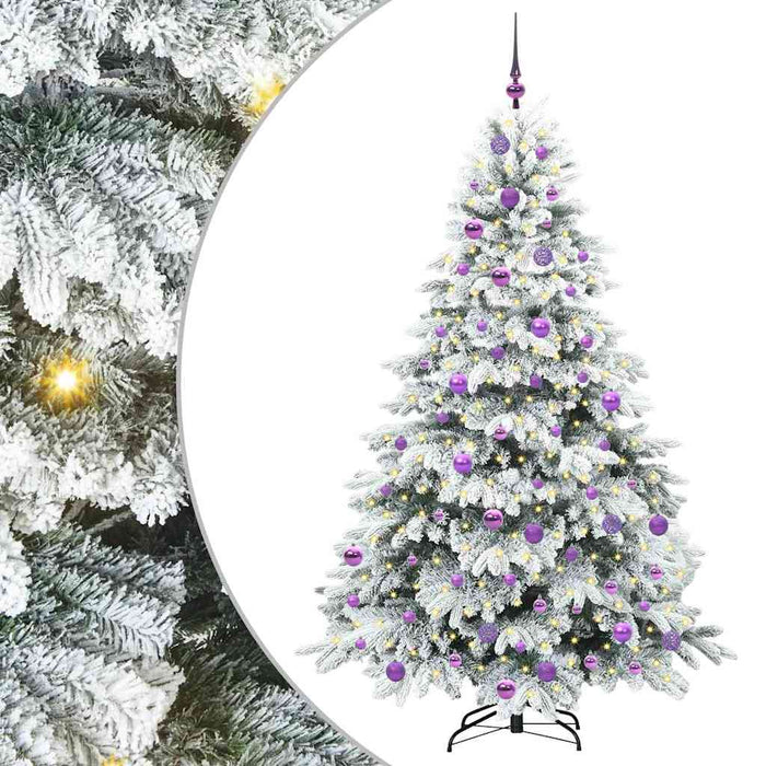 Brad de Crăciun artificial cu 300 LED Alb 180 cm PE și PVC - WALTI WALTI