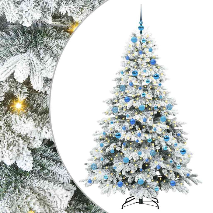 Brad de Crăciun artificial cu 300 LED Alb 180 cm PE și PVC - WALTI WALTI