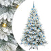 Brad de Crăciun artificial cu 300 LED Alb 180 cm PE și PVC - WALTI WALTI