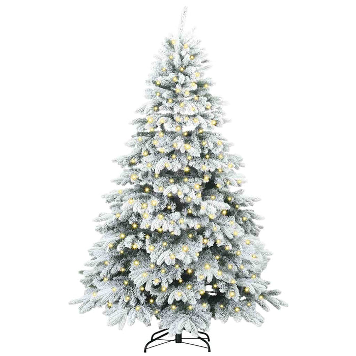 Brad de Crăciun artificial cu 300 LED Alb 210 cm PE și PVC WALTI