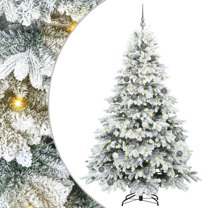 Brad de Crăciun artificial cu 300 LED Alb 210 cm PE și PVC WALTI