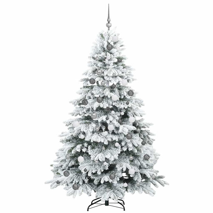Brad de Crăciun artificial cu 300 LED Alb 210 cm PE și PVC WALTI