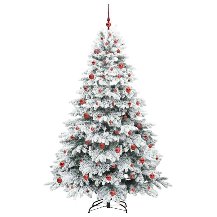 Brad de Crăciun artificial cu 300 LED Alb 210 cm PE și PVC WALTI