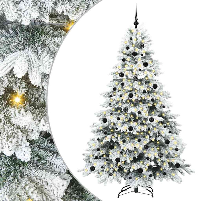 Brad de Crăciun artificial cu 300 LED Alb 210 cm PE și PVC WALTI