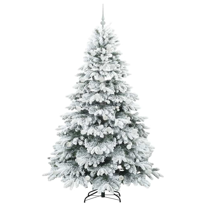 Brad de Crăciun artificial cu 300 LED Alb 210 cm PE și PVC WALTI