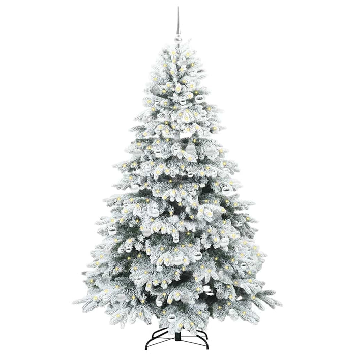 Brad de Crăciun artificial cu 300 LED Alb 210 cm PE și PVC WALTI