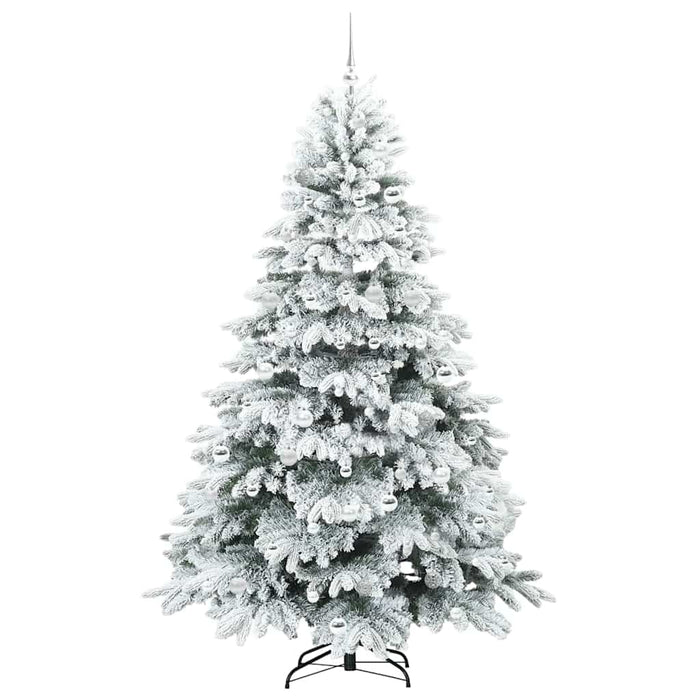 Brad de Crăciun artificial cu 300 LED Alb 210 cm PE și PVC WALTI