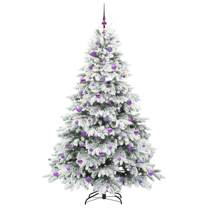 Brad de Crăciun artificial cu 300 LED Alb 210 cm PE și PVC WALTI
