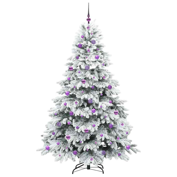 Brad de Crăciun artificial cu 300 LED Alb 210 cm PE și PVC WALTI