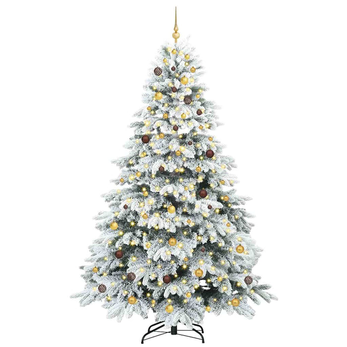 Brad de Crăciun artificial cu 300 LED Alb 240 cm PE și PVC WALTI