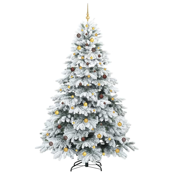 Brad de Crăciun artificial cu 300 LED Alb 240 cm PE și PVC WALTI