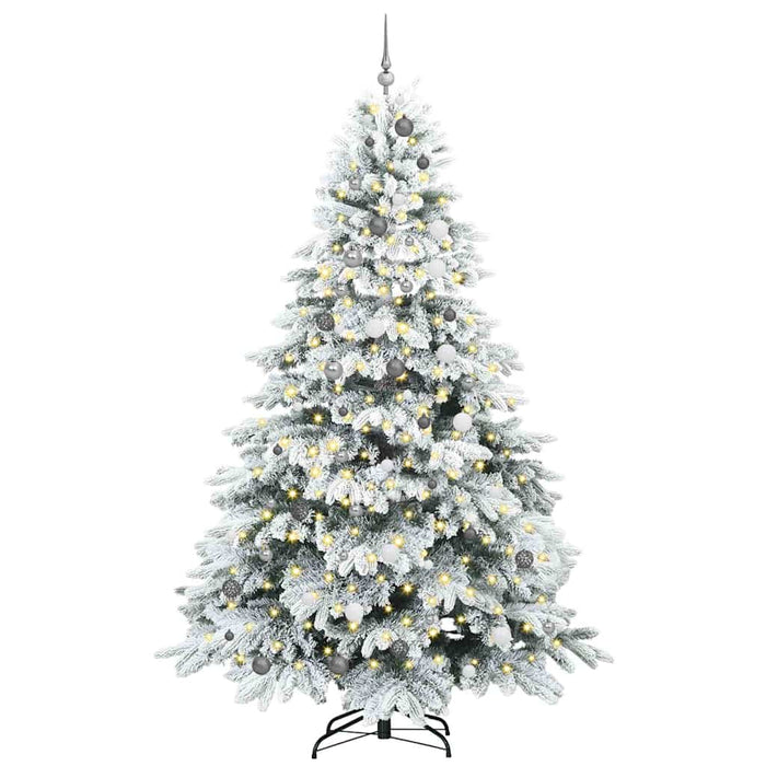 Brad de Crăciun artificial cu 300 LED Alb 240 cm PE și PVC WALTI
