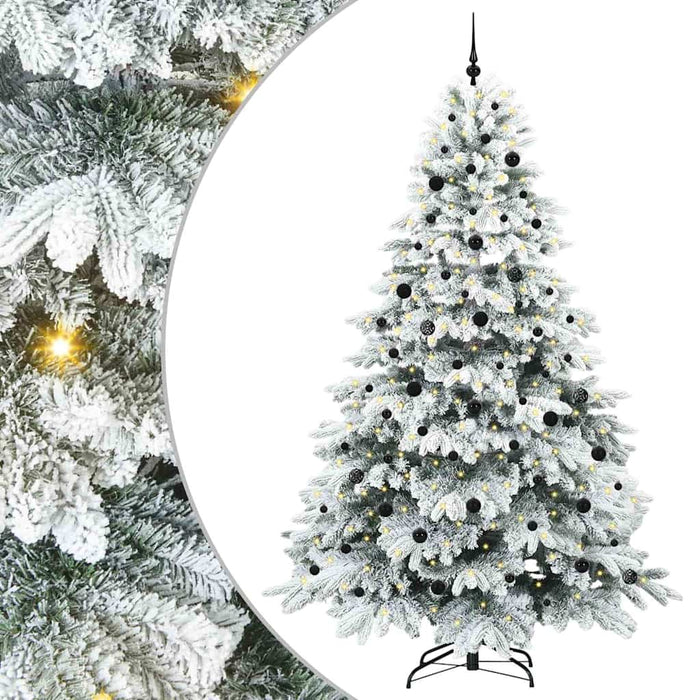 Brad de Crăciun artificial cu 300 LED Alb 240 cm PE și PVC WALTI