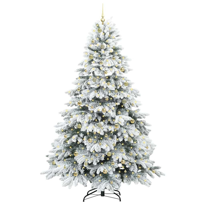 Brad de Crăciun artificial cu 300 LED Alb 240 cm PE și PVC WALTI