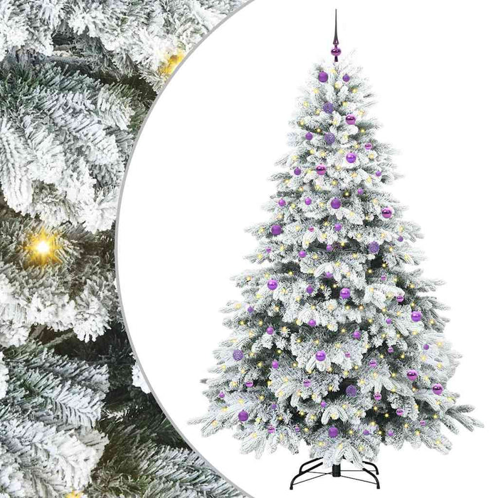 Brad de Crăciun artificial cu 300 LED Alb 240 cm PE și PVC WALTI