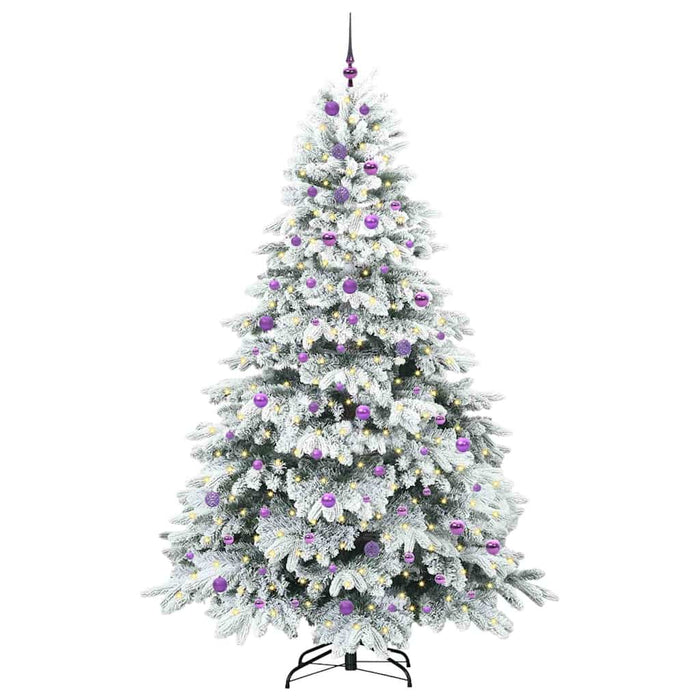 Brad de Crăciun artificial cu 300 LED Alb 240 cm PE și PVC WALTI