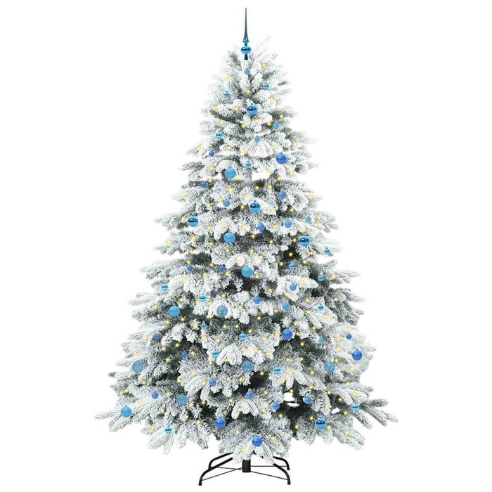 Brad de Crăciun artificial cu 300 LED Alb 240 cm PE și PVC WALTI