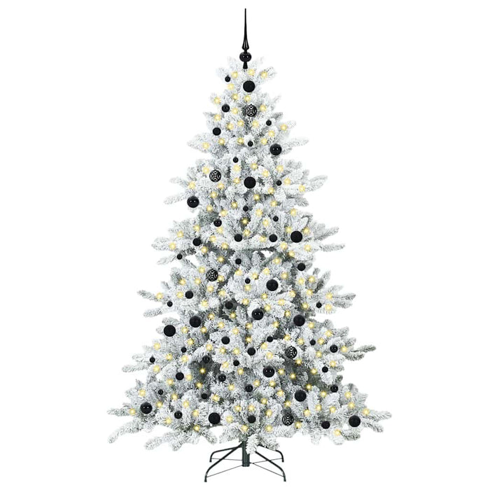 Brad de Crăciun artificial cu ramuri articulare Alb 210 cm PVC - WALTI WALTI