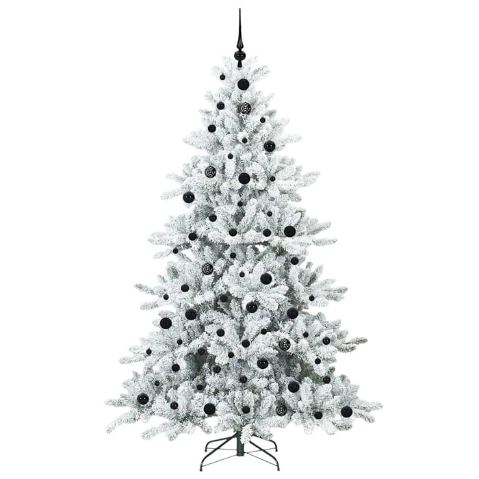 Brad de Crăciun artificial cu ramuri articulare Alb 210 cm PVC - WALTI WALTI