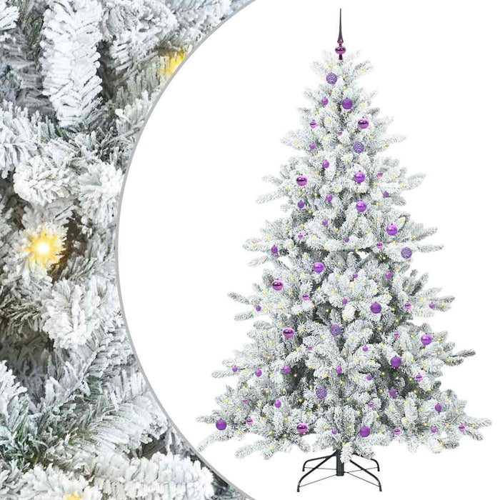 Brad de Crăciun artificial cu ramuri articulare Alb 240 cm WALTI