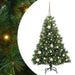 Brad de Crăciun artificial cu 150 LED Verde 120 cm PE și PVC - WALTI WALTI