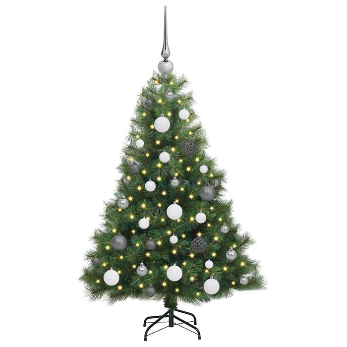 Brad de Crăciun artificial cu 150 LED Verde 120 cm PE și PVC - WALTI WALTI