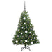 Brad de Crăciun artificial cu 150 LED Verde 120 cm PE și PVC - WALTI WALTI