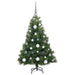 Brad de Crăciun artificial cu 150 LED Verde 120 cm PE și PVC - WALTI WALTI