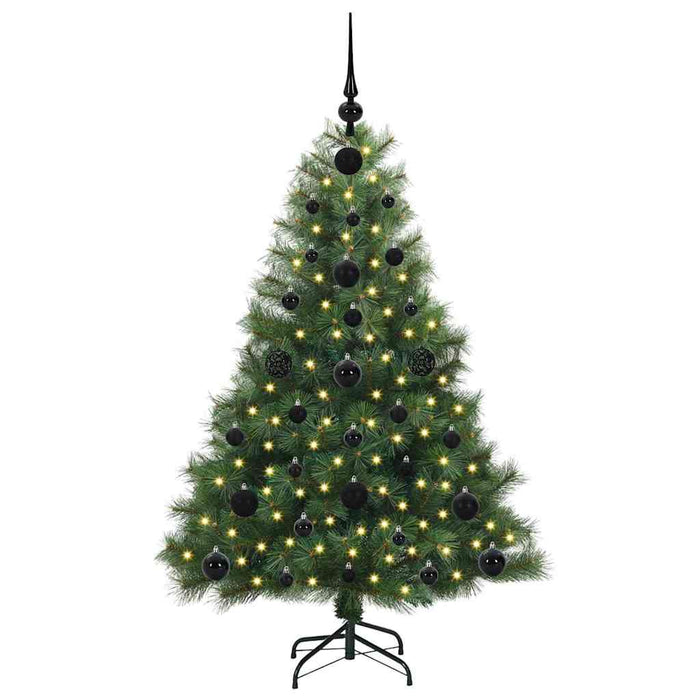 Brad de Crăciun artificial cu 150 LED Verde 120 cm PE și PVC - WALTI WALTI